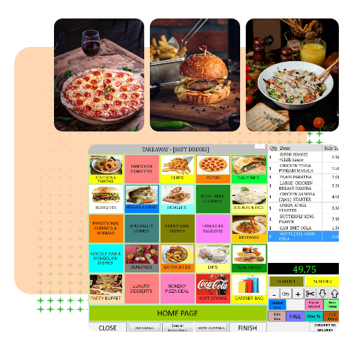 Staff using the Mealzo all-in-one EPOS system at the counter