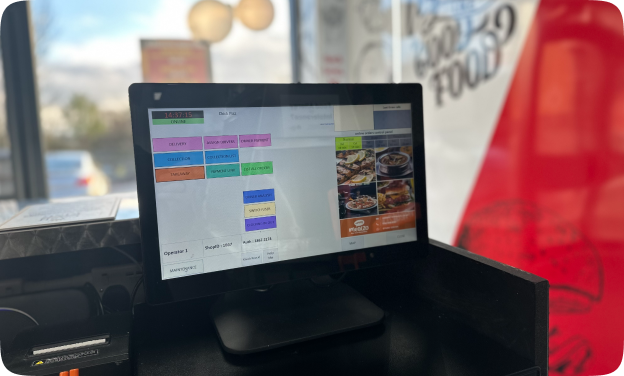 Mealzo franchise epos system inside my chick pizz denton burn branch