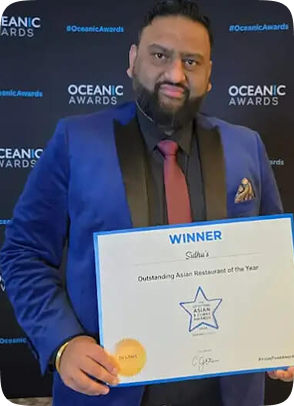 Sidhu wins best indian restaurant in the central belt awards 2025